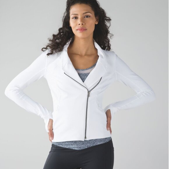 lululemon athletica Precision Jacket, white, size 8 - Picture 1 of 10